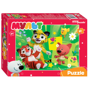 Пазлы   80 элементов  230*165мм.  "Мульт. Ми-ми-мишки. Сказочный патруль и др."