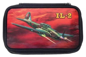 Пенал 2 отд. (205*125*40) молния, лам.картон "ИЛ-2"