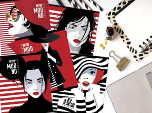 Тетрадь А5 48л кл. ПЗБМ "Модно" твин-лак, белизна 100%