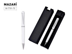 Ручка с пов.мех. в футляре "Pauline W" шарик.,0,7мм, металл., синие чернила