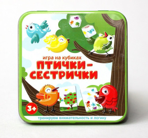 Игра настольная "Птички-сестрички" 3+