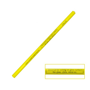 Карандаш  специальный ЖЁЛТЫЙ для письма на стекле, пластике, металле, фарфоре