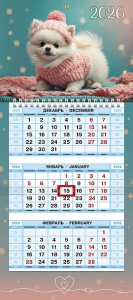 Календарь Трио МИНИ  195*440мм на 2026г.  Любимый малыш