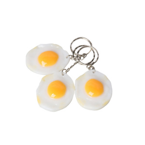 Брелок "Глазунья" 5*4см пластик