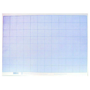 Миллиметровка А2, голубая сетка (400х600)