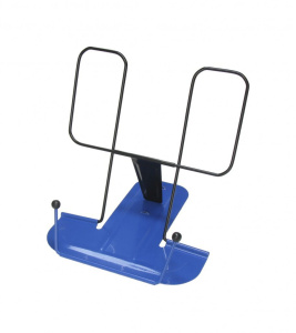 Подставка для книг, полностью металл, синяя