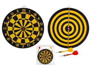 Дартс 25см, 2 дротика