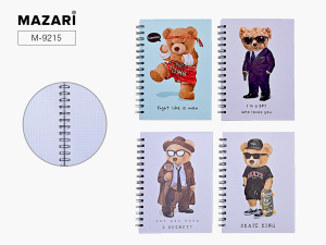 Блокнот А5  80л., гребень "Мишки" кл.