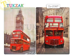 Пазлы деревянные 3D "Городские мотивы" 35*25