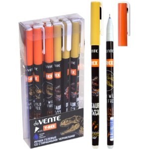 Ручка гелевая стираемая deVENTE "T-Rex" синяя, 0,5мм