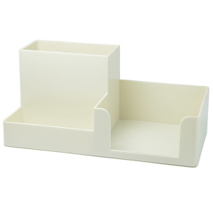 Подставка наст. "Classic" 20*9*9см , пластиковая, 3 секции, белая