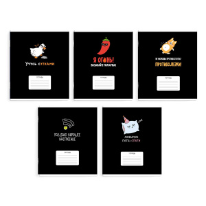 Тетрадь А5 24л кл. Феникс+ "Герои с характером" выб.УФ-лак, белизна 100%