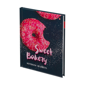 Блокнот А6 7БЦ  80л "Донат рулит!" клетка, глянц.лам.