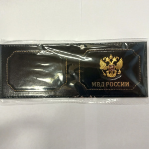 Обложка для Удостоверения МВД России с метал.орлом, натуральная кожа