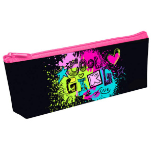 Пенал-косметичка (225*190*80) молния, ткань "Яркий логотип"