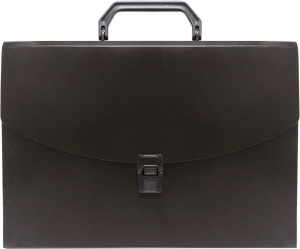 Портфель  6 отд. с ручкой и замком, чёрный