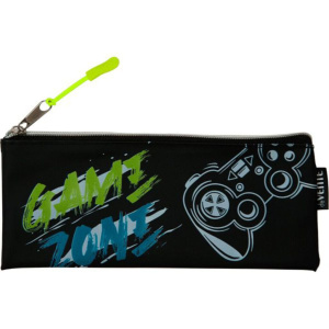 Пенал-косметичка (215*90*10) молния, силикон "Game Zone", плоский