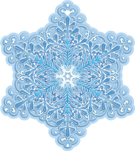 Вырубная фигурка 11*12см "Снежинка"