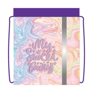 Мешок для обуви 1 отд, 460*360, светоотр.  Моя сказка, сетка д/вентиляции