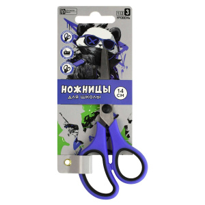 Ножницы детские Феникс+ "Крутой панда" 14 cм, нерж.сталь