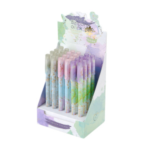 Ручка шар. BV "Primavera" 0,4мм, синяя, маслян.основа, 3 вида