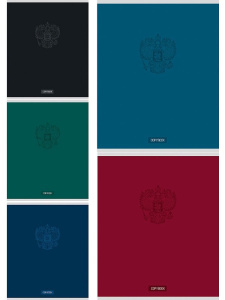 Тетрадь А5 48л кл. Проф-Пресс "Герб на однотонном фоне" обл.мел.бум.