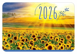 Календарь карманный на 2026 год "Поле подсолнухов"
