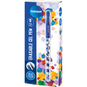 Ручка гелевая стираемая Centrum "Eraseble" синяя, 0,5мм