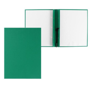 Папка д/дипломных работ А4, без бумаги, без надписи, зеленая