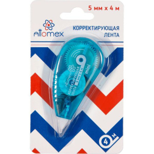 Корректирующая лента  Attomex  5мм*4м, прозр.корпус, фронтальный аппликатор