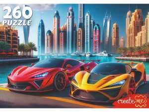 Пазлы  260 элементов  237*330мм. "Шикарные авто"