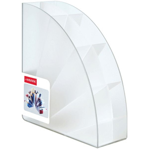 Подставка наст. "Fan" 15,5*17,6*6,8см , пластиковая, белая