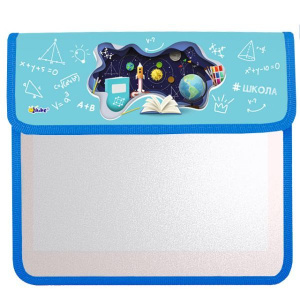 Папка д/тетрад. А5 (240*205*45) 1отд. на липучке, пластик "Школьный мир"