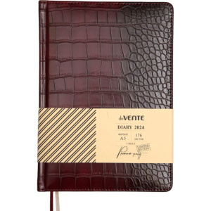 Ежедневник дат. 2024г А5 deVENTE Belcanto 352стр.,бордовый, тв.обложка,кожзам,ляссе, 70г/м2