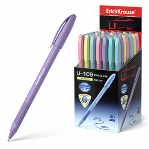 Ручка шар. ЕК ULTRA GLIDE U-109 Pastel Stick&Grip U-109 синяя, цветной.корп.1мм