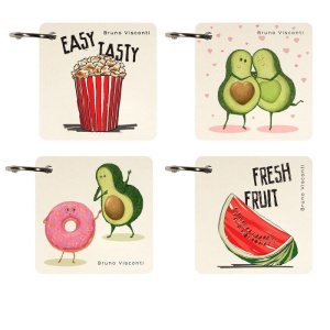 "SMART JOURNAL" 70 х 70 мм, 110 Л, ( 6 ВИДОВ ) ОТРЫВНОЙ БЛОК НА КОЛЬЦЕ