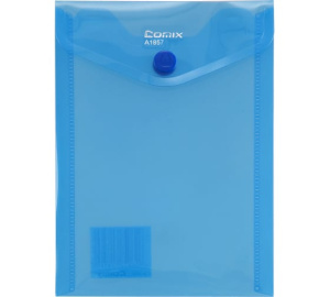 Конверт на кнопке А7  80*110мм BLAZE голубой