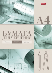 Папка для черчения А4 10л. "Архитектор", пл. 200гр/м2