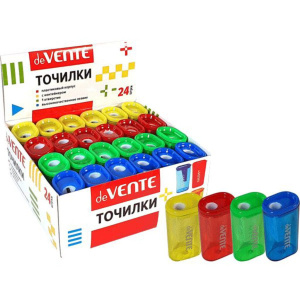 Точилка пласт. с контейнером  1 отв.