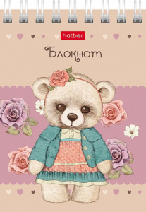 Блокнот А7  40л гребень "Мишки-малышки" кл.