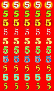 Набор наклеек поощрительных "Оценки", Пятерки