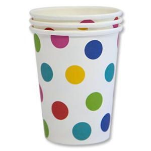 Стакан бум. "Горошек" 250 мл, 6 шт.