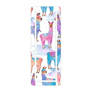 Закладка картонная с вырубкой "Яркие ламы" мат.лам.