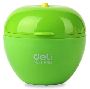 Точилка пласт. 2 отв. ЯБЛОКО ассорти