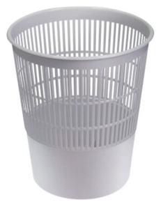 Корзина для мусора сетчатая 14л серая