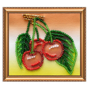 Набор для вышивки бисером «Магнит» Вишенки AMA-008