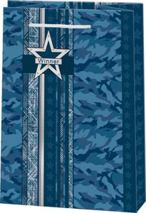 Пакет подар. бумажн. 18*22*10 см 130гр/м Победитель