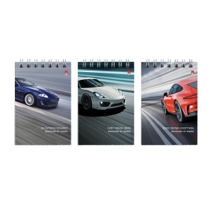 Блокнот А7  40л гребень "Машины мечты" клетка