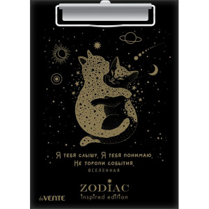Клипборд А5  Zodiac, картон толщина 2 мм, тиснение фольгой
