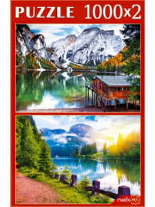 Пазлы    2в1  "Восхитительные озера" Create me 1000+1000 дет.